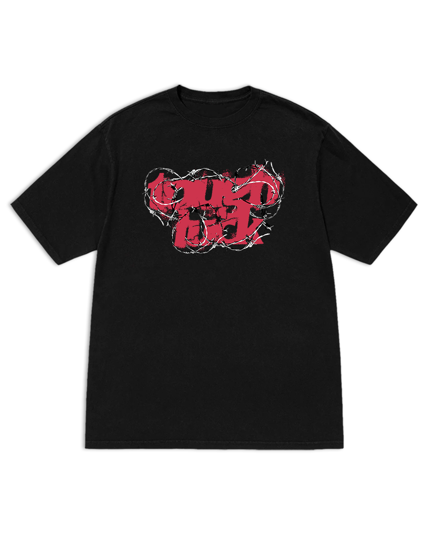 tough luck barbed tee black